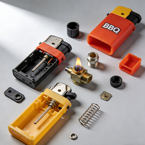 Moldura de repuestos para encendedor de plástico para barbacoa