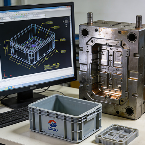 Moldeo por inyección personalizado de China para cajas de plástico