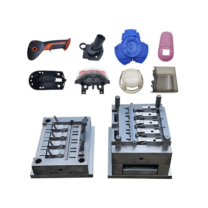 Moldes de acción de tracción central