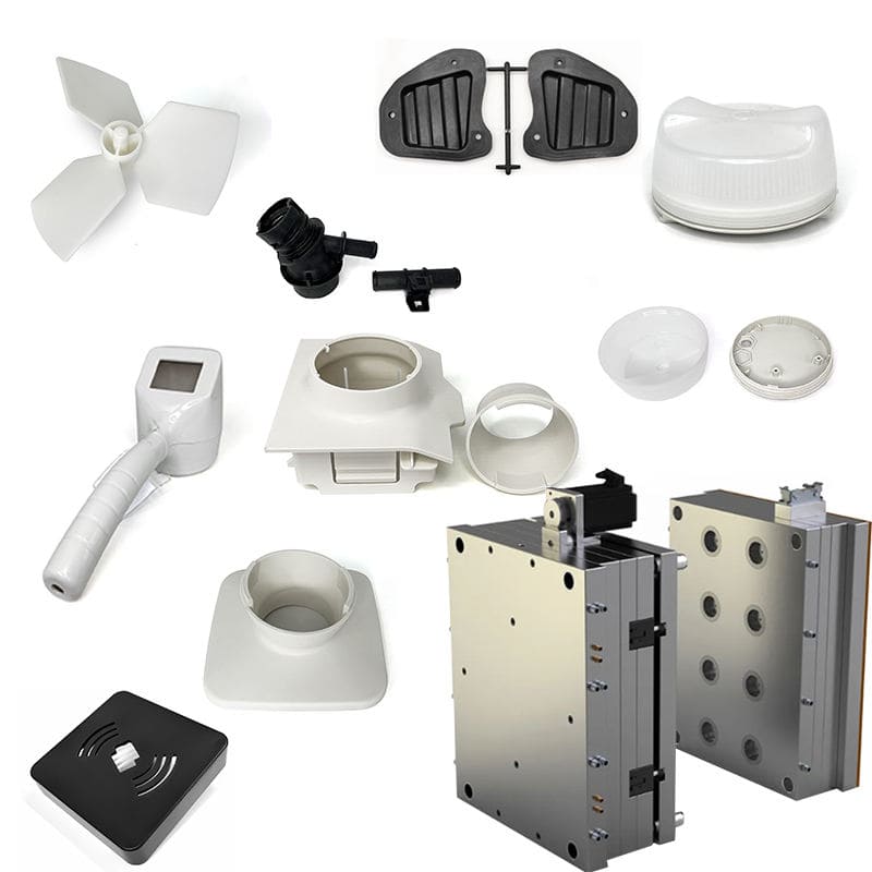 Moldes de inyección de piezas industriales