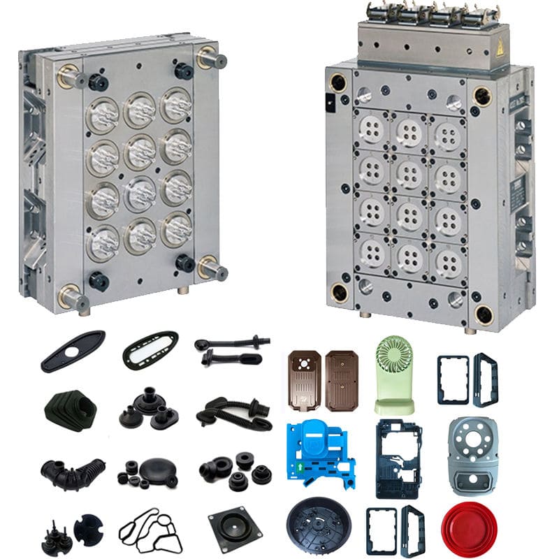 Moldes de núcleo/cavidad intercambiables