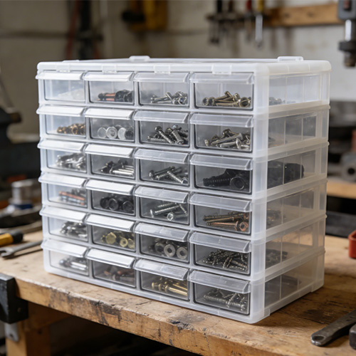 Cajas de cajones de almacenamiento de piezas Moldura de plástico