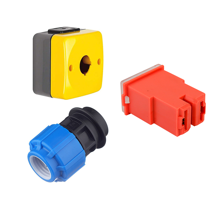 Moldura de conector de plástico