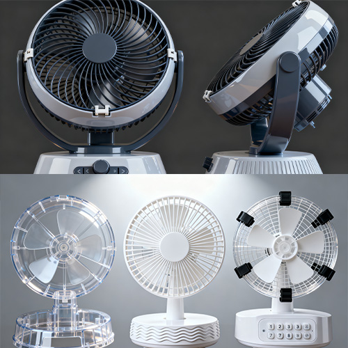 Moldado del ventilador de mesa de inyección de plástico