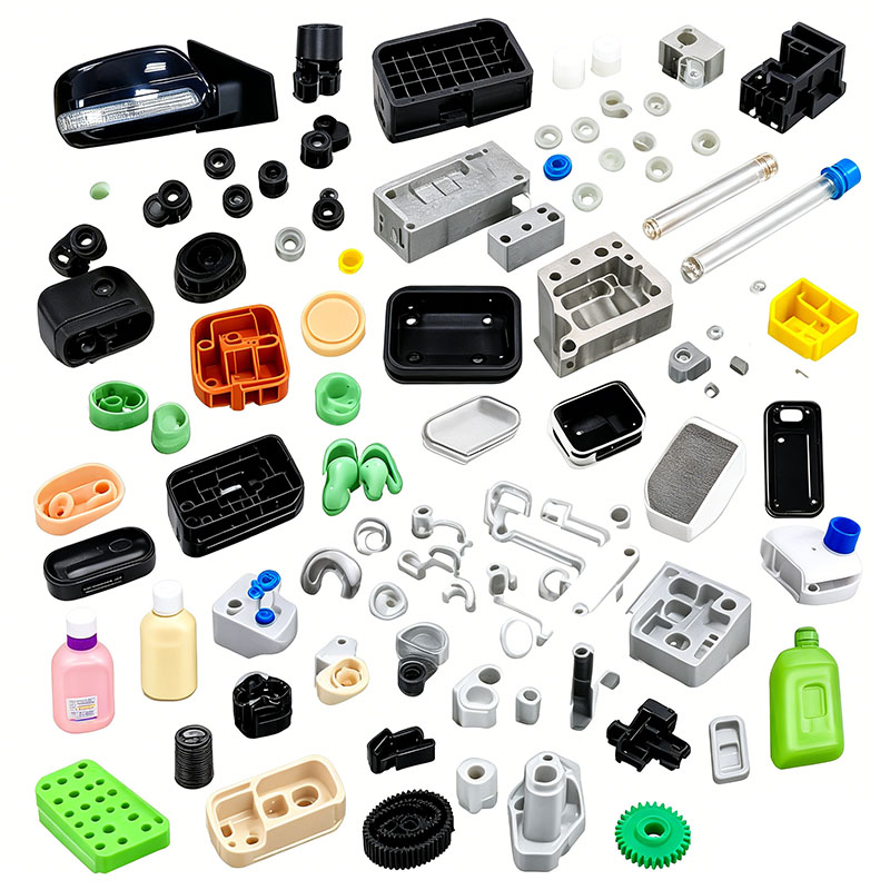 Moldeo de piezas de máquina de moldeo de plástico