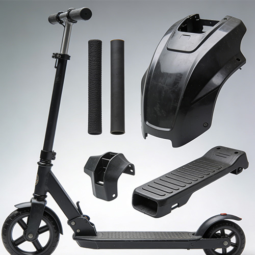 Moldeo de piezas de plástico para scooter